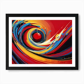 Abstract Swirl Painting 3 Art Print