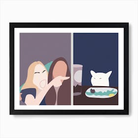 Taylor And Smudge The Cat Meme  Art Print