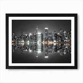 New York City At Night Art Print