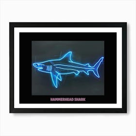 Pink Aqua Hammerhead Shark Poster 5 Poster