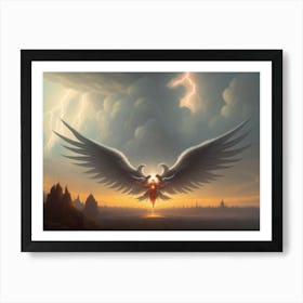 Winged Devil Diva Art Print