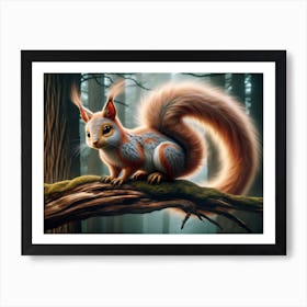 Squox the Fox-Squirrel Fantasy Poster