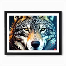 Wolf Painting 31 Art Print