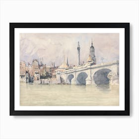 The Opening Of The New London Bridge, David Cox (2) Art Print