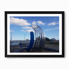 Sculpture on Swansea Marins Poster