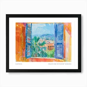 Genoa From The Window Series Poster Painting 1 Art Print