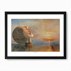 Death Star - Star Wars & Turner Parody Art Print