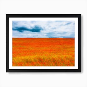 Where The Poppies Touch The Sky Art Print