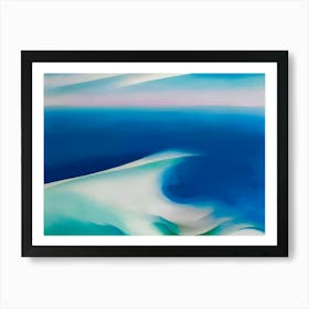 Georgia O'Keeffe - Blue Wave Maine. 1926 Art Print