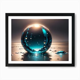 Water Sphere Art Print