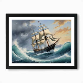 Sailing Ship Caribic Art Print