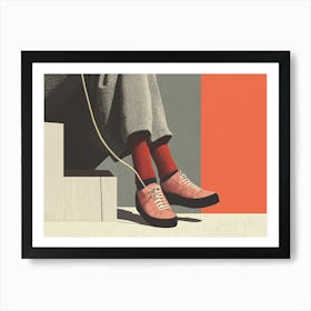 Pair Of Sneakers Art Print