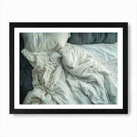 Untidy Bed Art Print