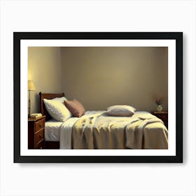 Cozy Bedroom Artwork Art Print