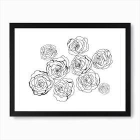 Simple Roses Art Print