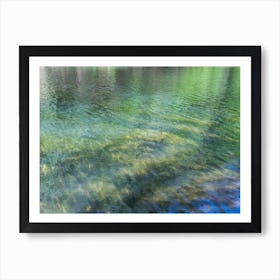 Blue-green summer dream by the lake Art Print