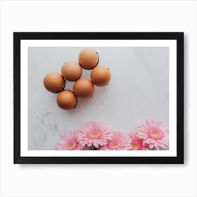 Eggs And Flowers 8 Art Print