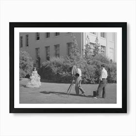 Untitled Photo, Possibly Related To Young High School Girls Being Photographed In Their Graduation Play Art Print
