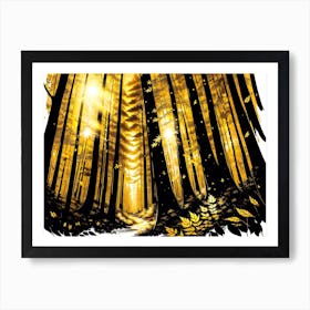 Golden Forest Art Print