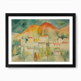 Mountain Village Art Print