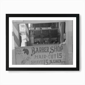Untitled Photo, Possibly Related To Decorations In Front Of Mexican Barbershop, San Antonio, Texas By Art Print