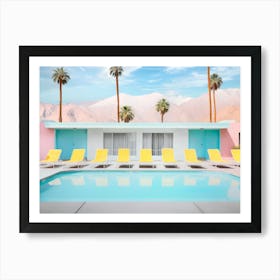 California Dreaming - Palm Springs Pool Day Art Print