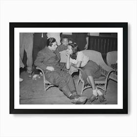 Couple At Rollerskating Rink, Southside, Chicago, Illinois By Russell Lee Art Print