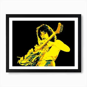 Eddie Van Halen Music Legend in Pop Art 3 Art Print