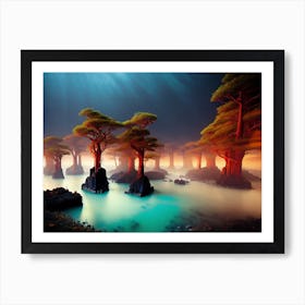 Tree In The Water 1 Art Print