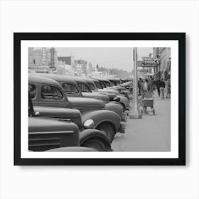 Untitled Photo, Possibly Related To Main Street Of Twin Falls, Idaho, According To Idaho State Guide (Federal Writer Art Print