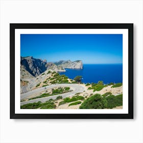 Cycling In Mallorca Art Print