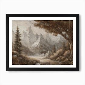 Winter Scene 5 Art Print