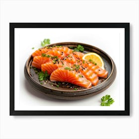 Salmon On A Plate 13 Art Print