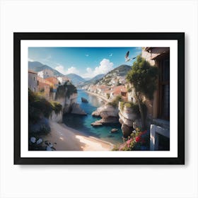 Paintings of Mediterranean Scenes #1 Art Print