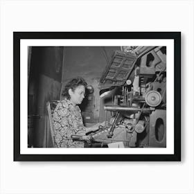 Linotype Operator, Chicago, Illinois By Russell Lee 1 Art Print