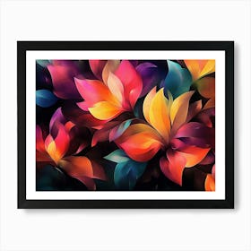 Colorful Flowers 5 Art Print