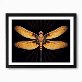 Dragonfly Halloween Pennat Celithemis 6 Art Print