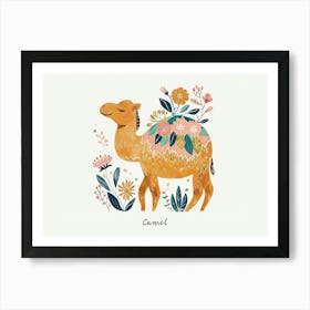 Little Floral Camel 4 Poster Art Print