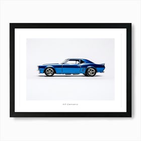 Toy Car 67 Camaro Blue Poster Art Print