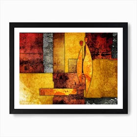 Tribal African Art Illustration In Painting Style 192 Art Print