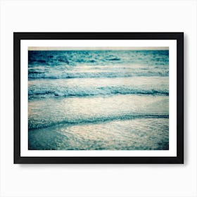 Beach At Sunset Art Print