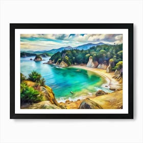 Van Gogh Abel Tasman National Park New Zealand Art Print