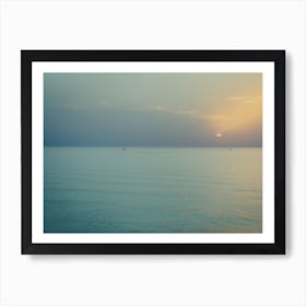 Sunset Over The Sea Art Print