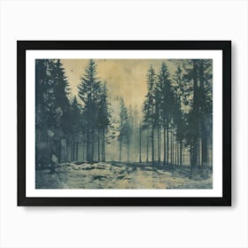 Landscape Forest Illustration 4 Art Print