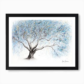 Frosty Whisper Tree Art Print