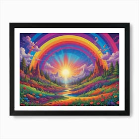 Rainbow In The Sky 3 Art Print