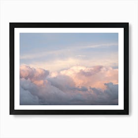 Dreamy pastel pink clouds at sunset in Stavanger, Norway - nature and travel photography by Christa Stroo. Great for a dorm or a bedroom. Art Print