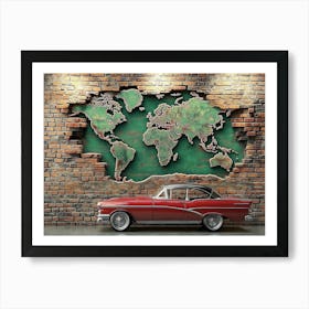 World Map Wall Art 1 Affiche