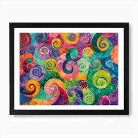 Spiral Swirls 2 Art Print