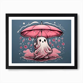 Spooky Ghost Art Print